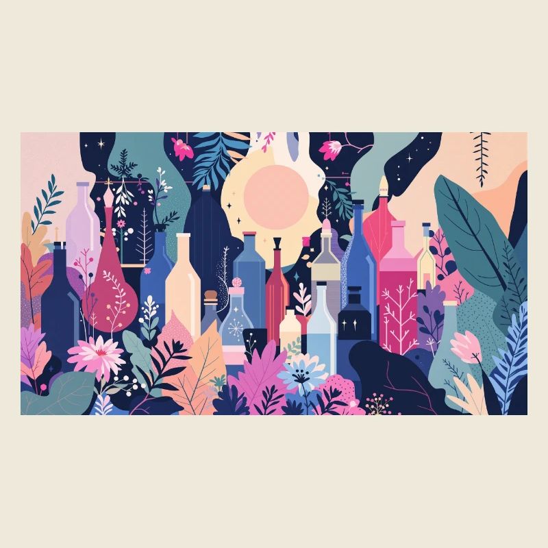 Mer des Fleurs de la Forêt Bouteille