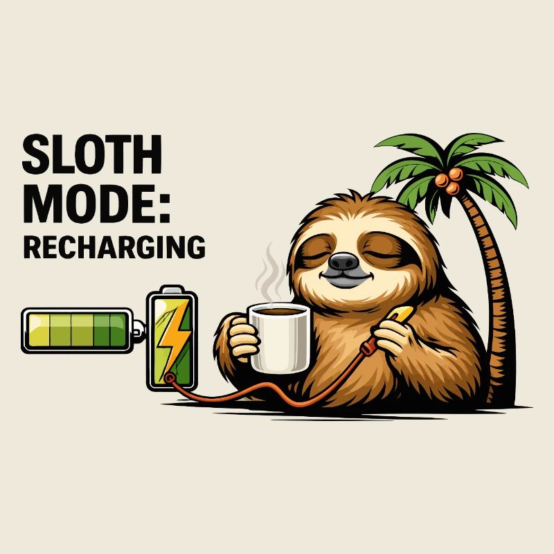 Sloth Mode Recharging Coffee