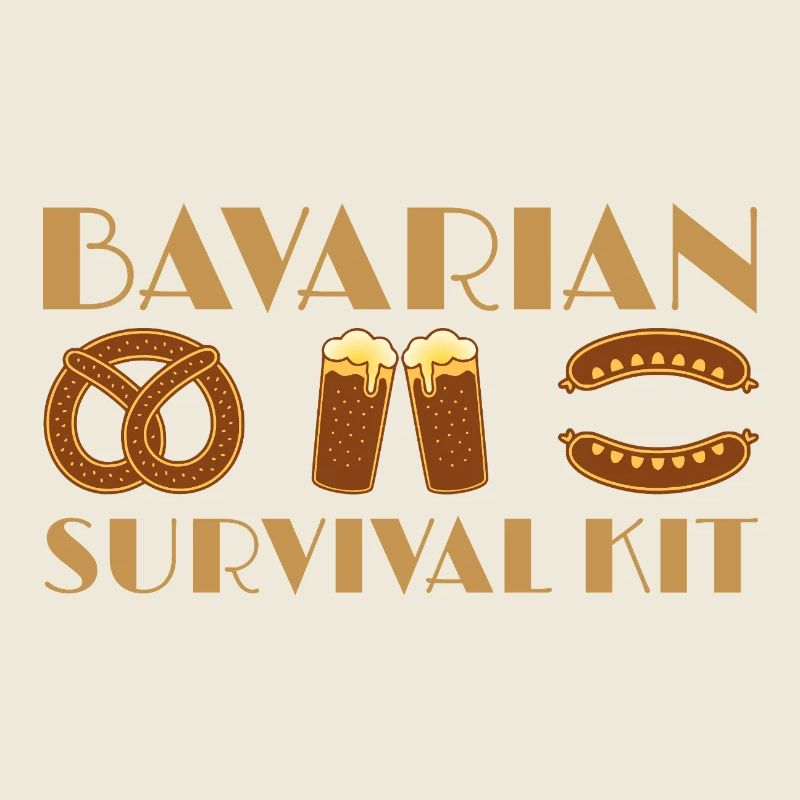 Conception de randonnée à la bière bavaroise et à la saucisse