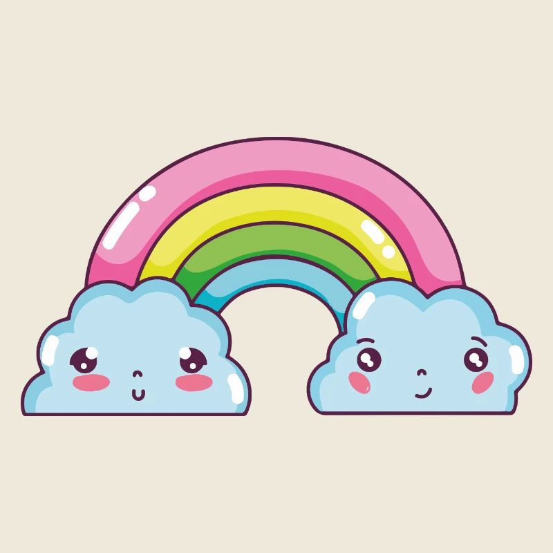 Pastel Rainbow Clouds Charm