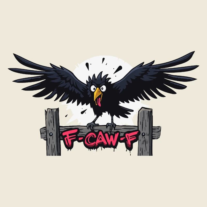 F-Caw-F Apparition du Corbeau Graffiti