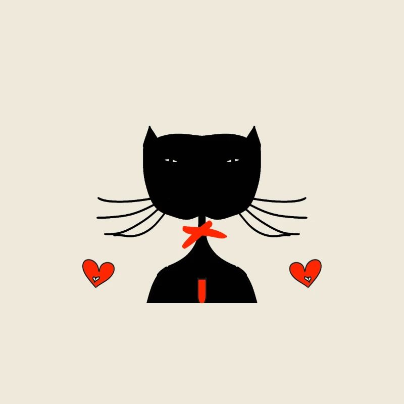 schwarze katze