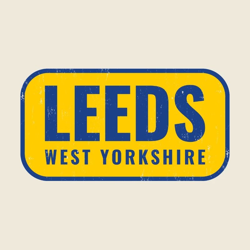 Leeds West Yorkshire Schild Design