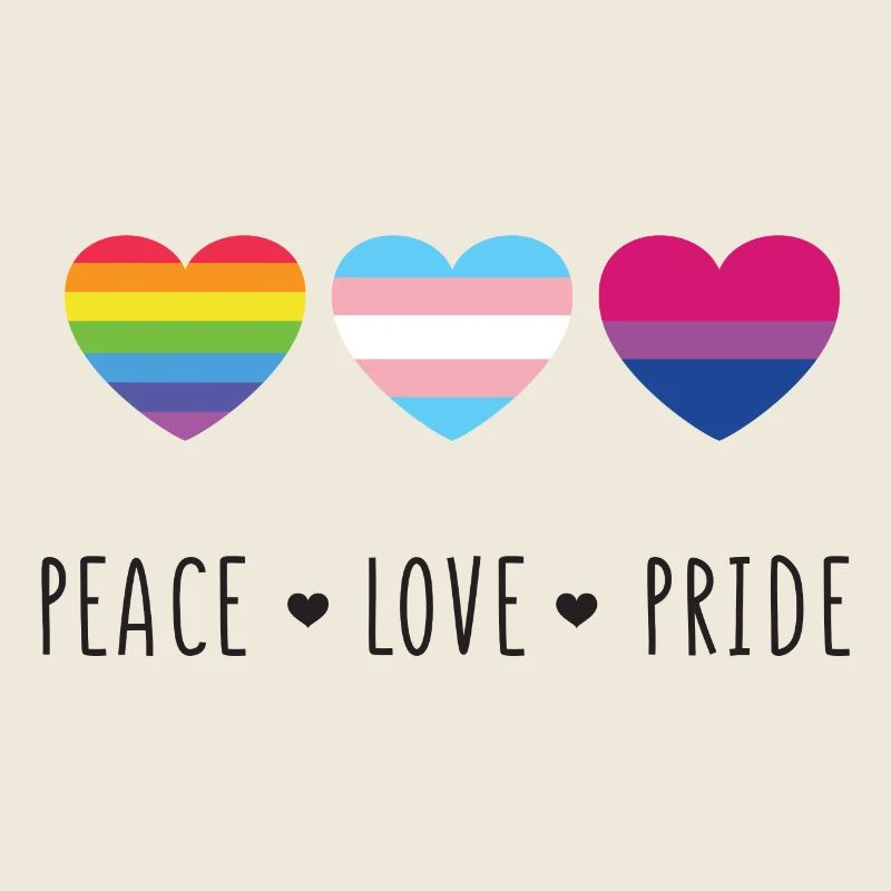 Pride Month LGBT - Frieden, Liebe, Stolz