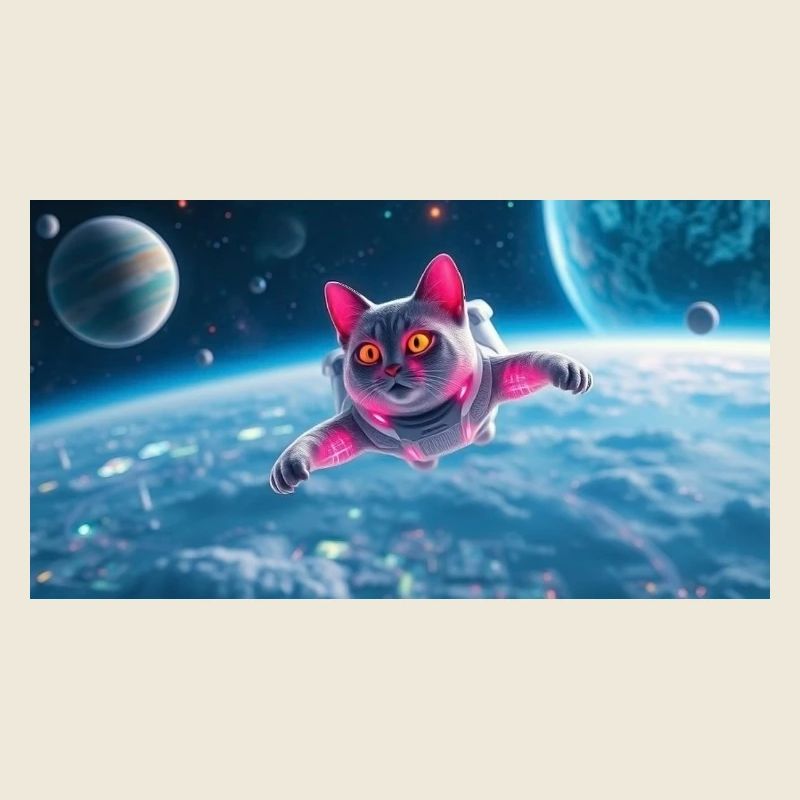 Katze Astronaut