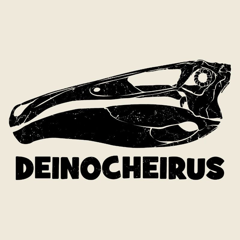 Fossile du crâne de Deinocheirus