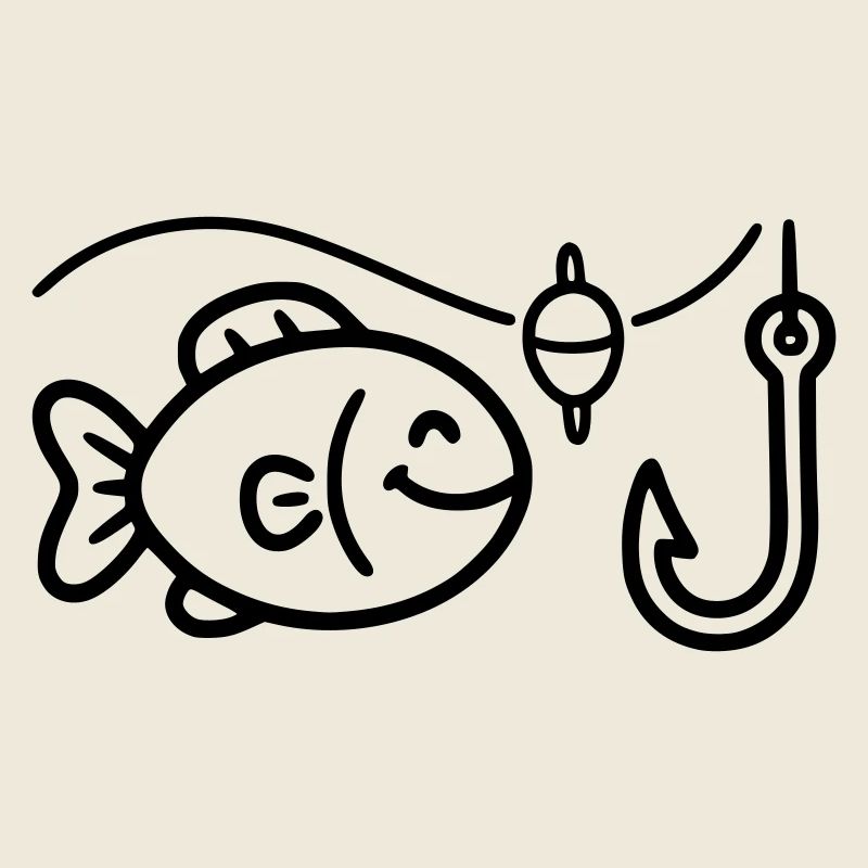 Club de pêche au poisson drôle de pêche
