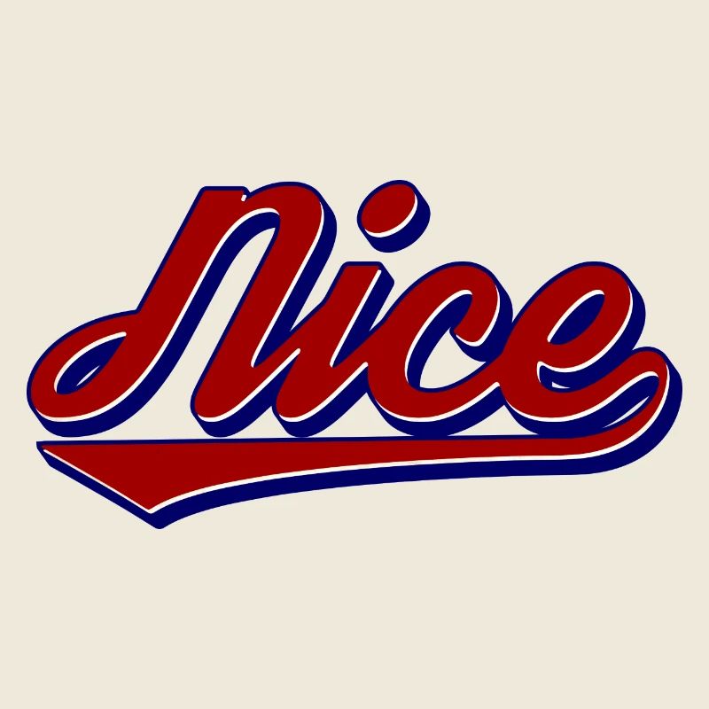 Style de logo rétro Nice Script