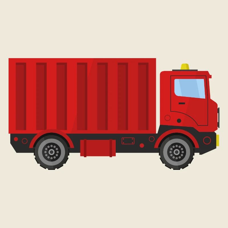 Camion de livraison de marchandises