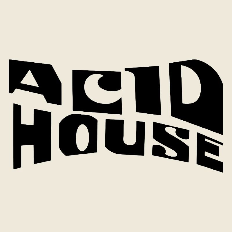 Conception de logo de musique Acid House