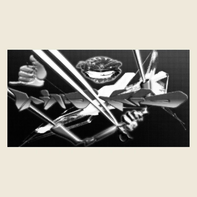 Fratzengesicht Neon Kontrast