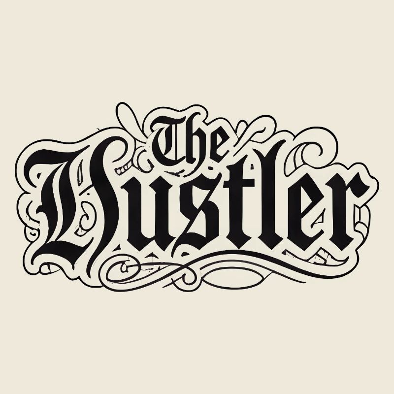 Die Hustler-Gothic-Schrift