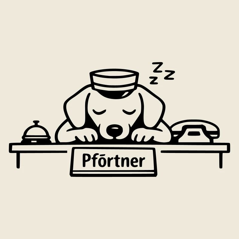 pförtner hund schlafen