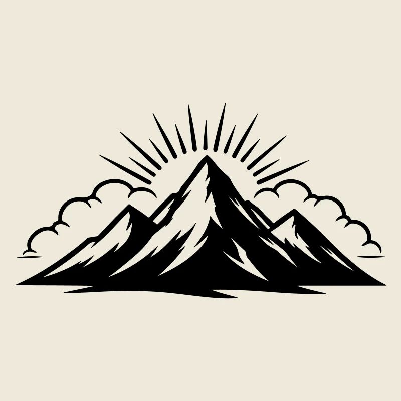 Montagnes Nuages Sommets