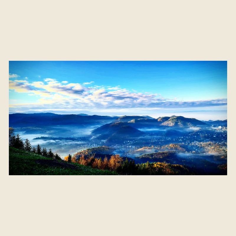 Morgennebel Berglandschaft