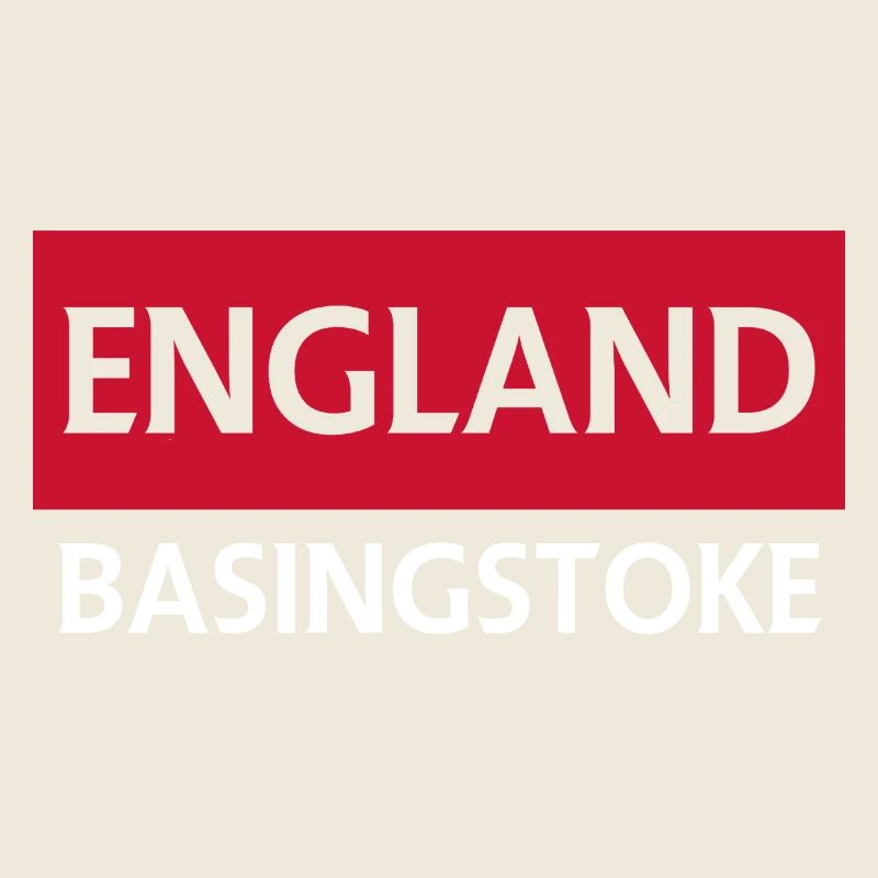 England Basingstoke Flag Artistic Design
