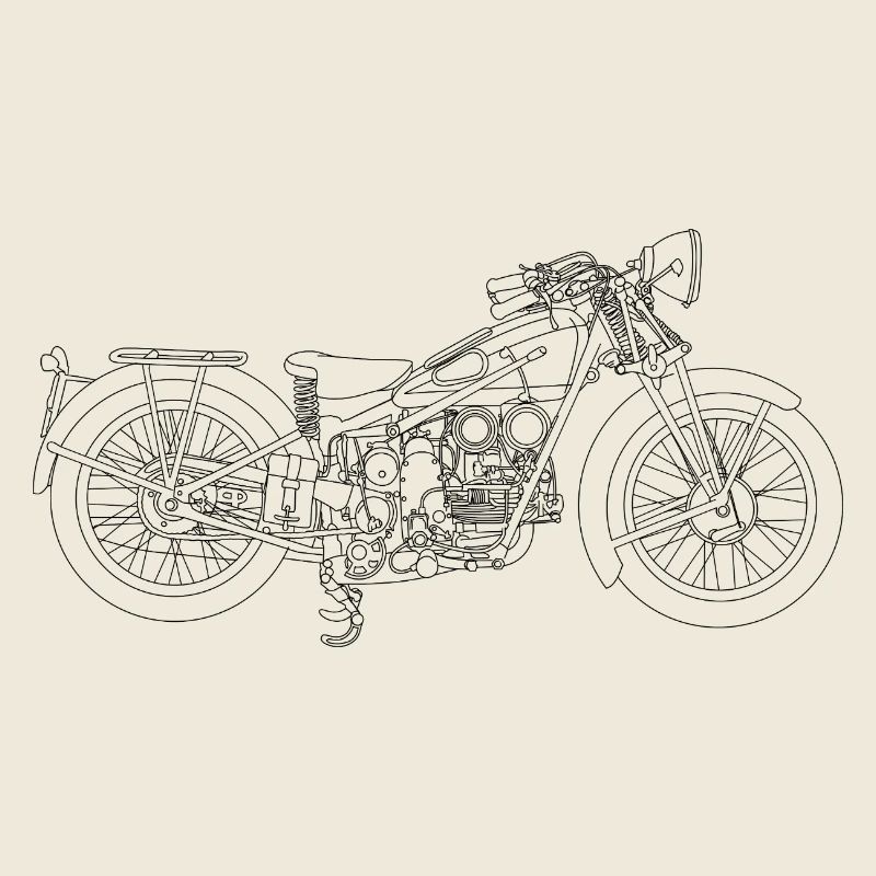 Retro Motorcycle