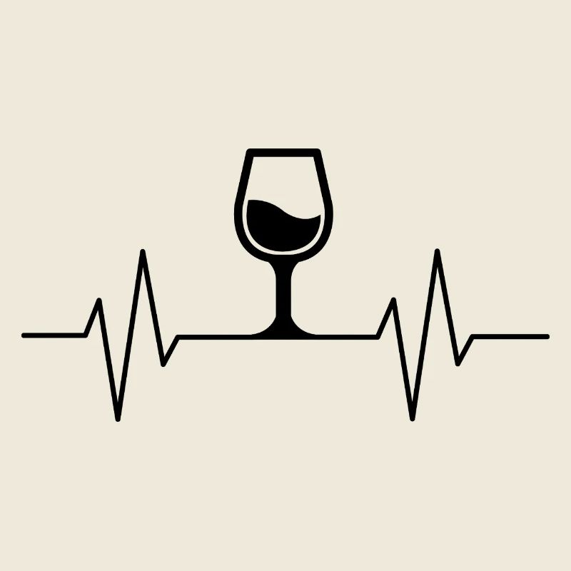 Weinglas-Herzschlag