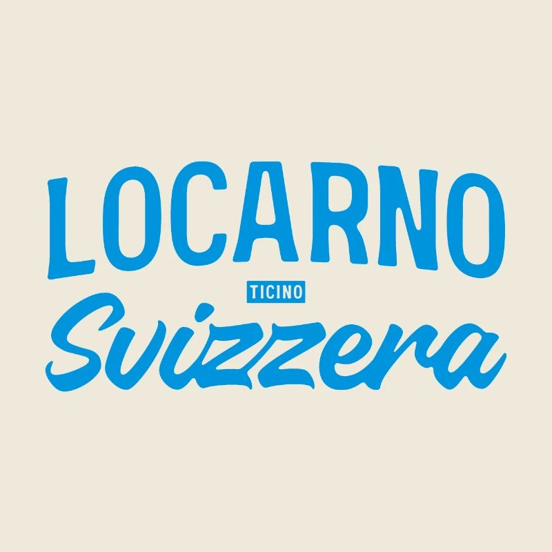 Locarno Blau Handlettering Schweiz