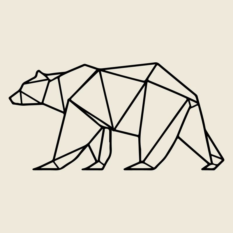 Bear Grizzly Polar Bear Polygon