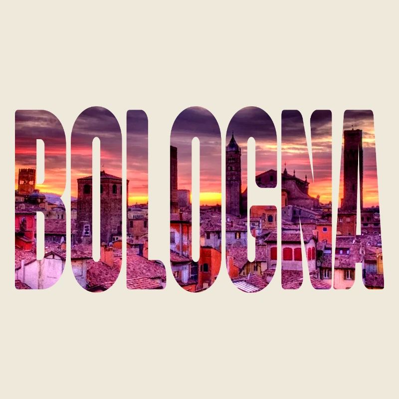 Coucher de soleil à Bologne