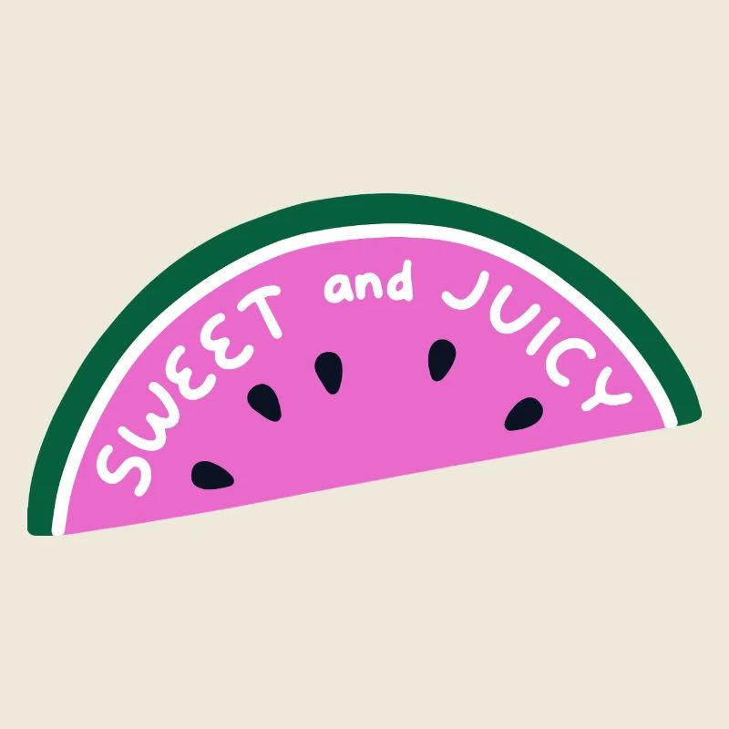 Chemise en pastèque sucrée et juteuse Fruit d’été mignon