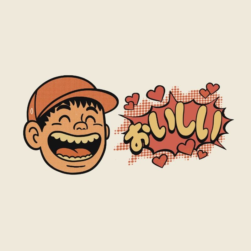 Fröhlicher Junge – oishii Herzen