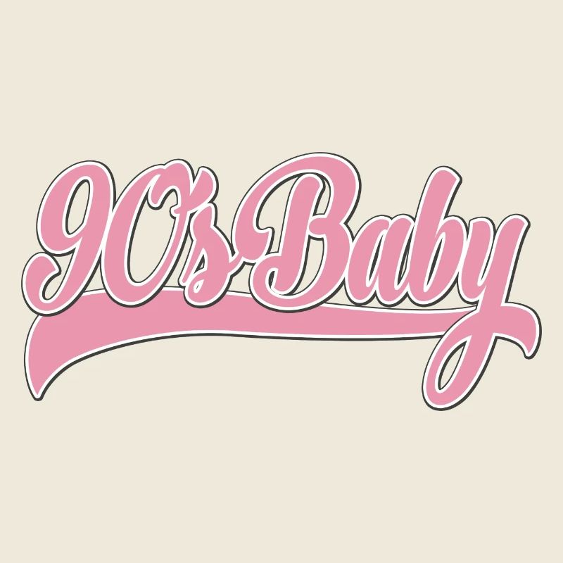 90s Baby Pink Retro Script