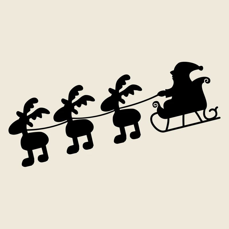 Weihnachtsmann mit Schlitten