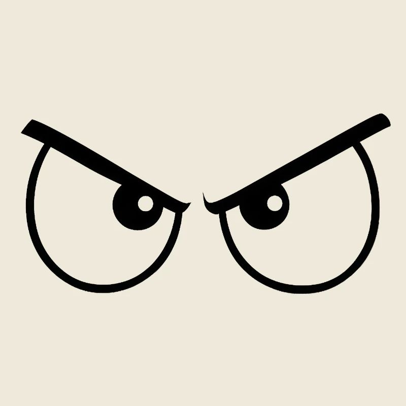 Wütende Augen