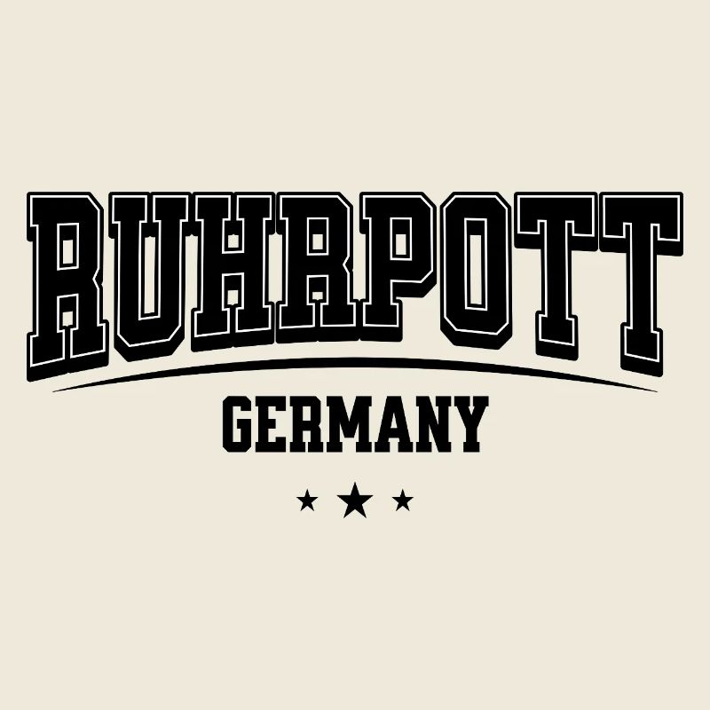 Ruhrpott Typo Outline Heimat Design
