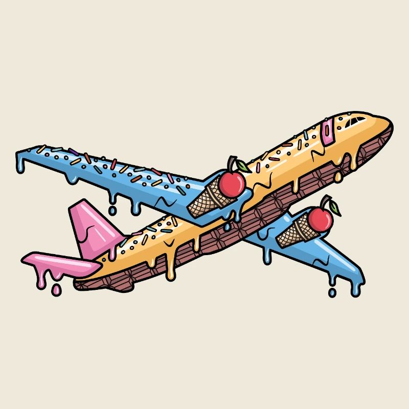 Flugzeug Flieger Eiscreme Kinder Jungen Pilot