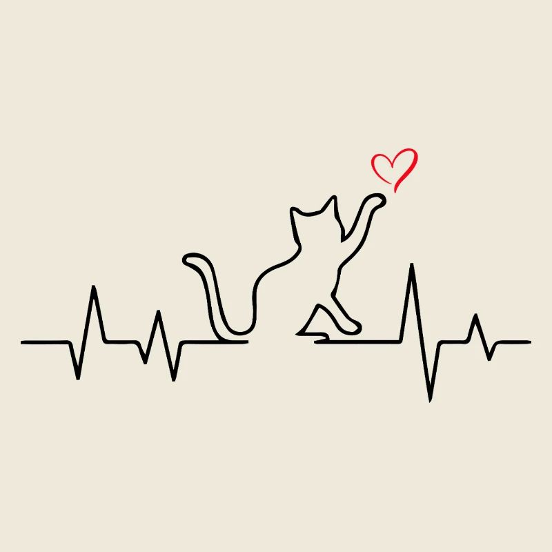 Cat ECG Heartbeat Heart