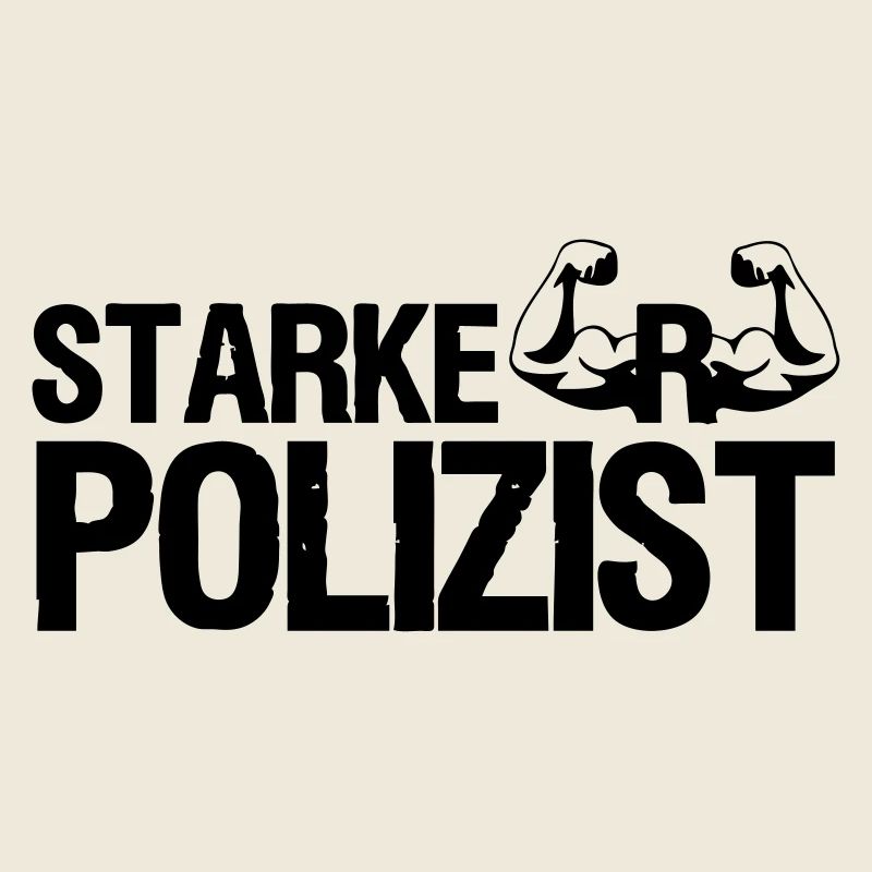 Starker Polizist, Polizei, Sprüche, Geschenk