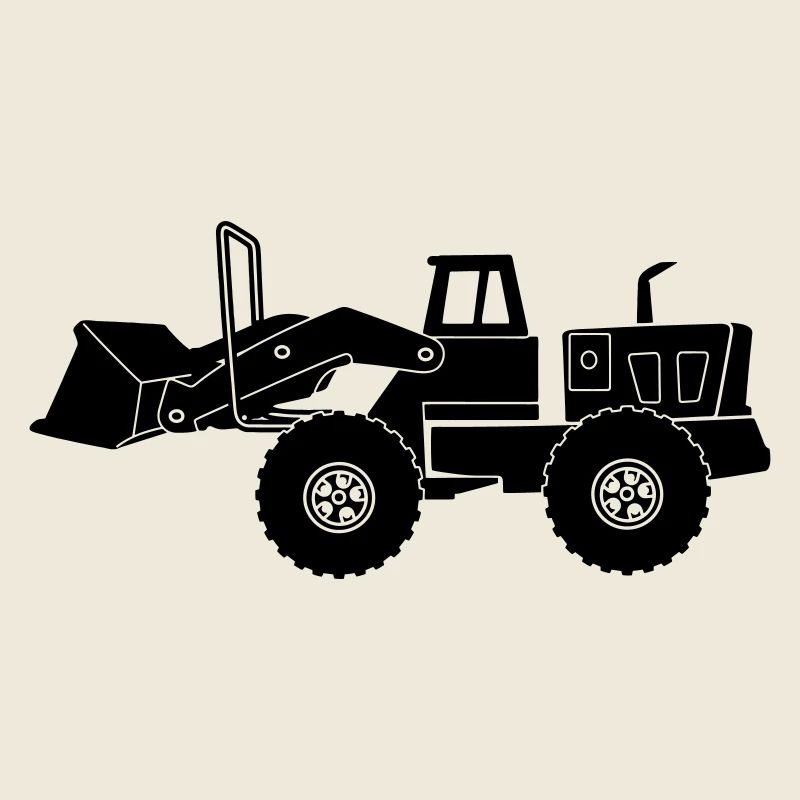 Transparenter Bulldozer