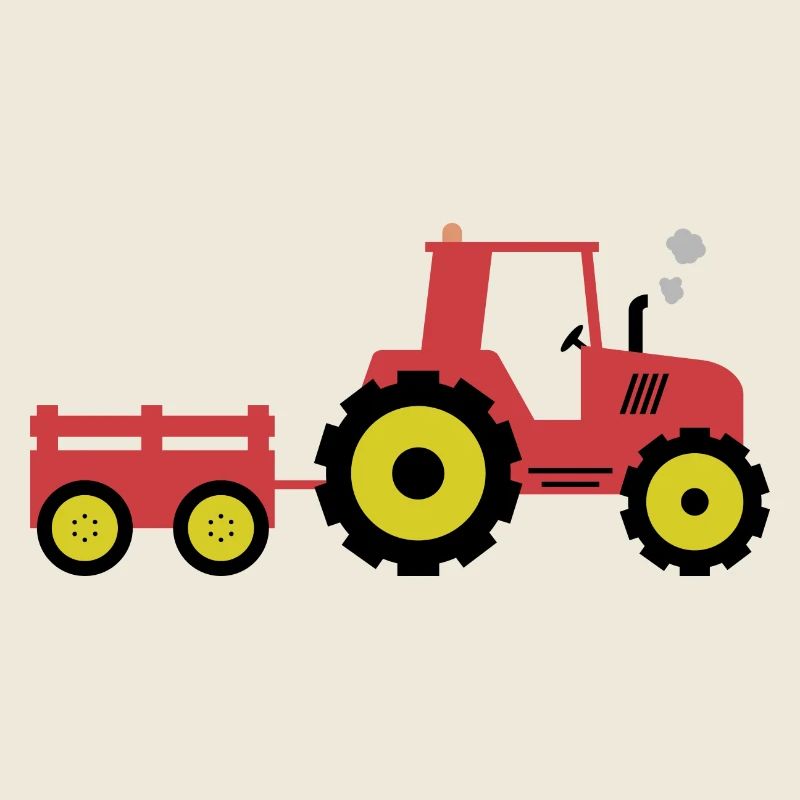 Red Tractor & Trailer