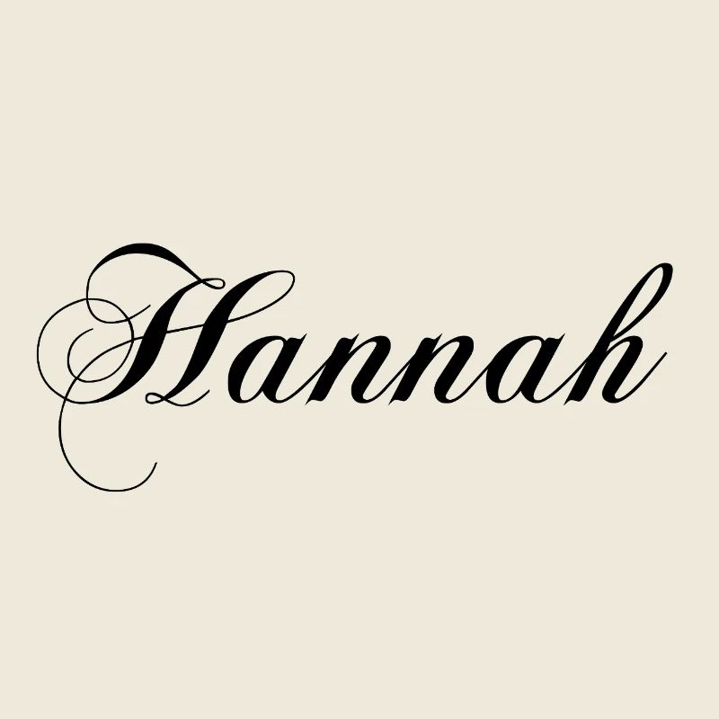 Hannah, ta tenue avec ton nom dessus
