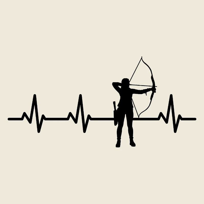 Bogensport Mädchen Kardiogramm