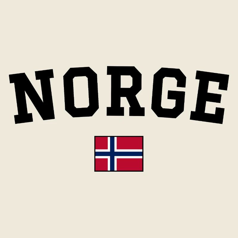 Norwegen Flagge Design Schwarz
