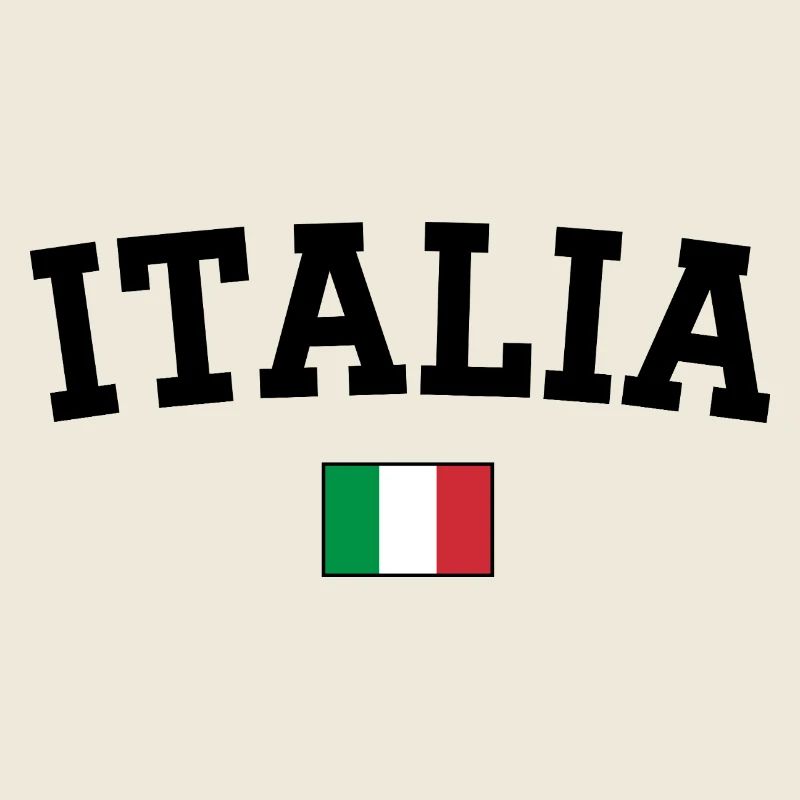 Italien Flagge Design Schwarz