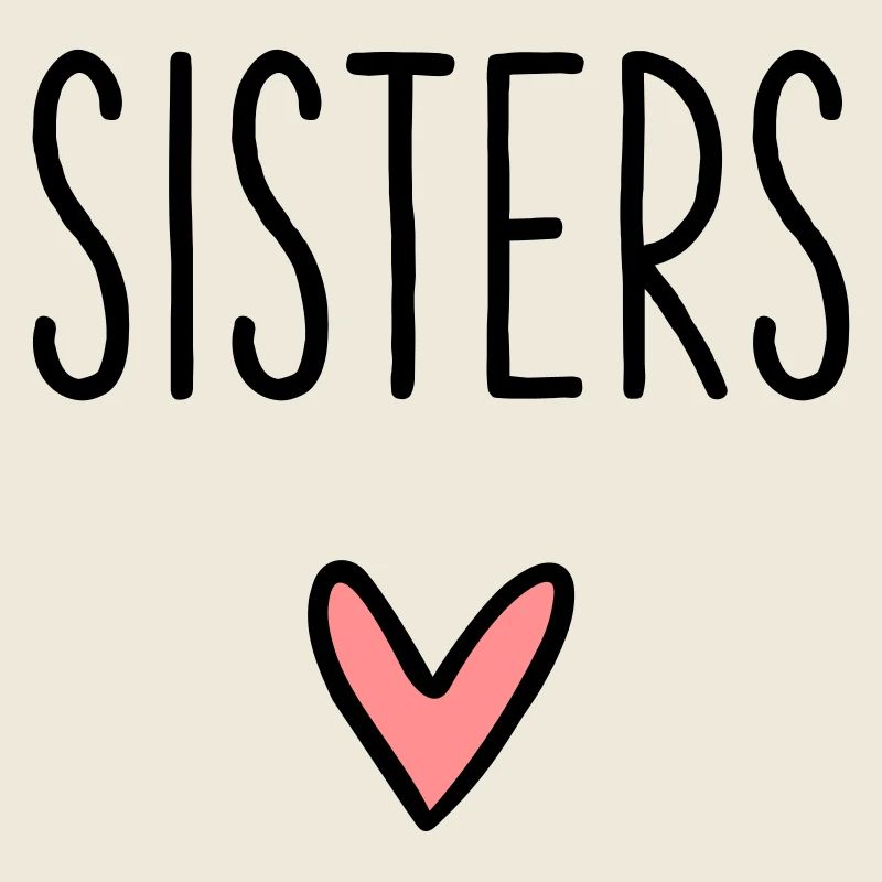 Sisters Herz beste Freundin Schwester Liebe