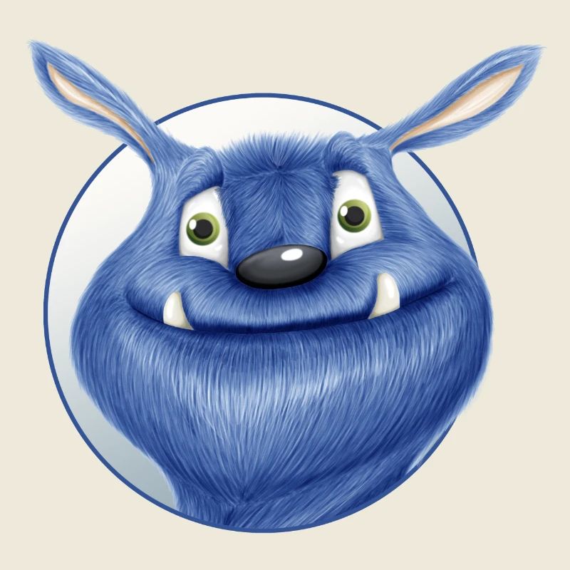 blaues Monster