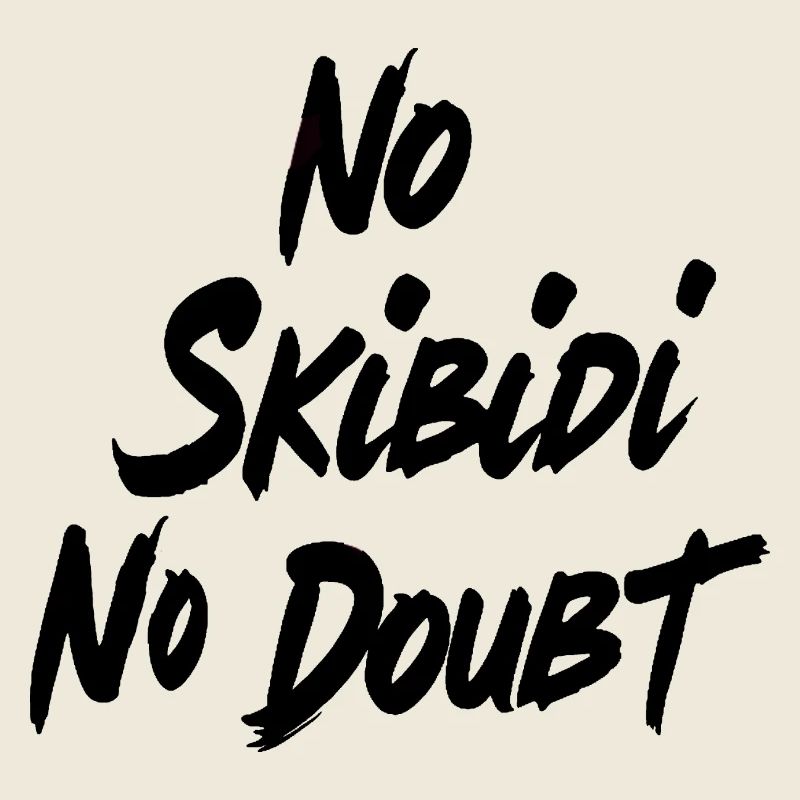 No Skibidi No - Conception de citation de mème viral