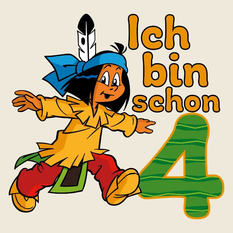Yakari Ich Bin Schon Vier Geburtstagsdesign