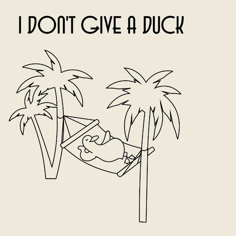 Duck with funny saying