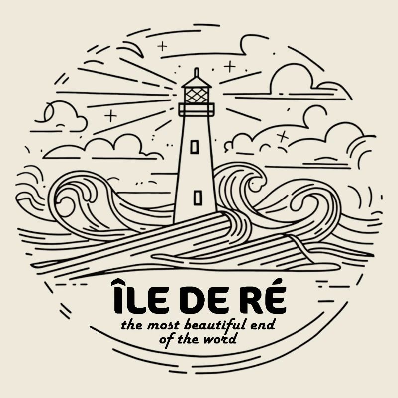 Thsirt Cadeau Île de Ré Plus Beau Endroit Charente