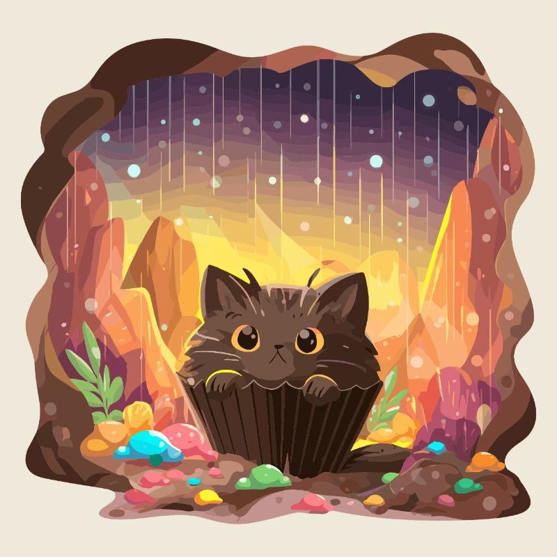 Cat Cake Crystal Cave