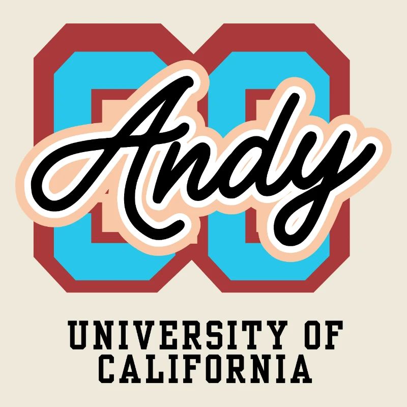 Emblème universitaire rétro Andy