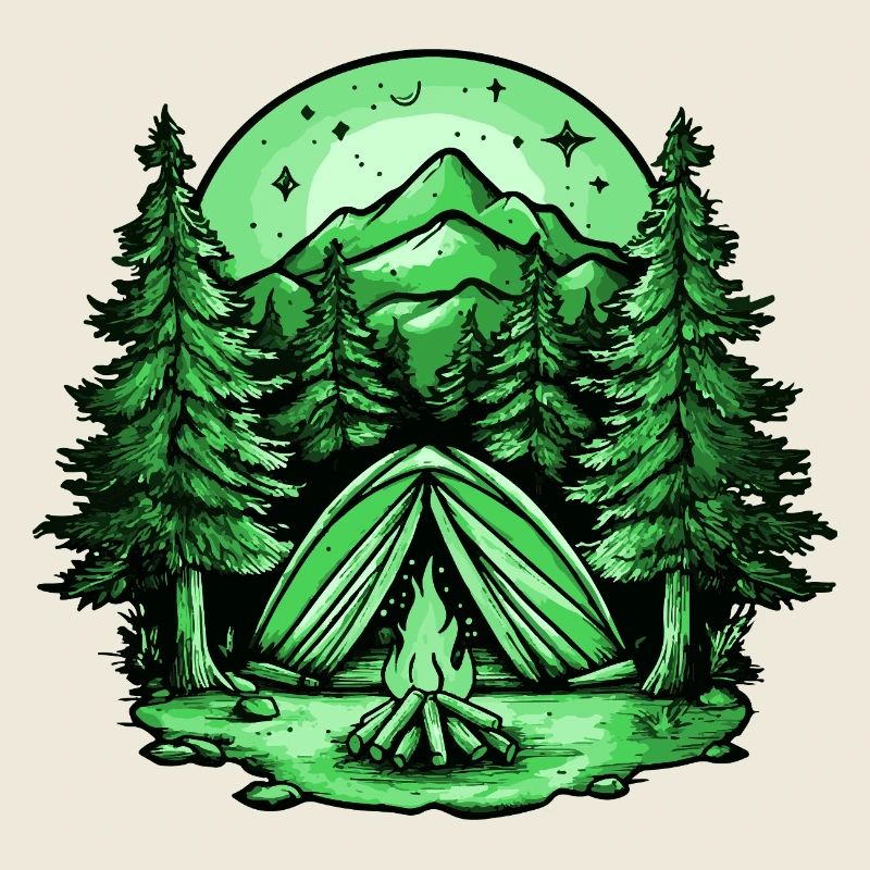 Nature de la tente de camping
