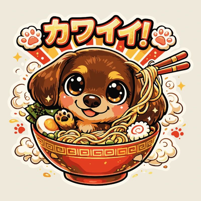 Kawaii Ramen Dachshund